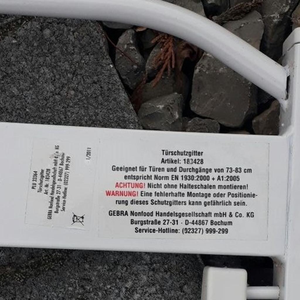 ZU VERSCHENKEN Treppenschutzgitter Türgitter in 76470 Im Wartbühl für