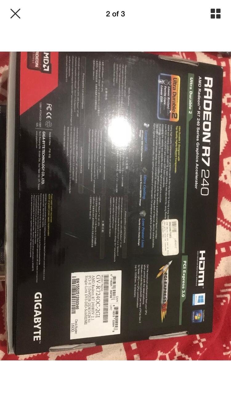 AMD RADEON R7 2gb GRAPHICS CARD BOXED in WA7 Hill für 35,00 £ zum ...