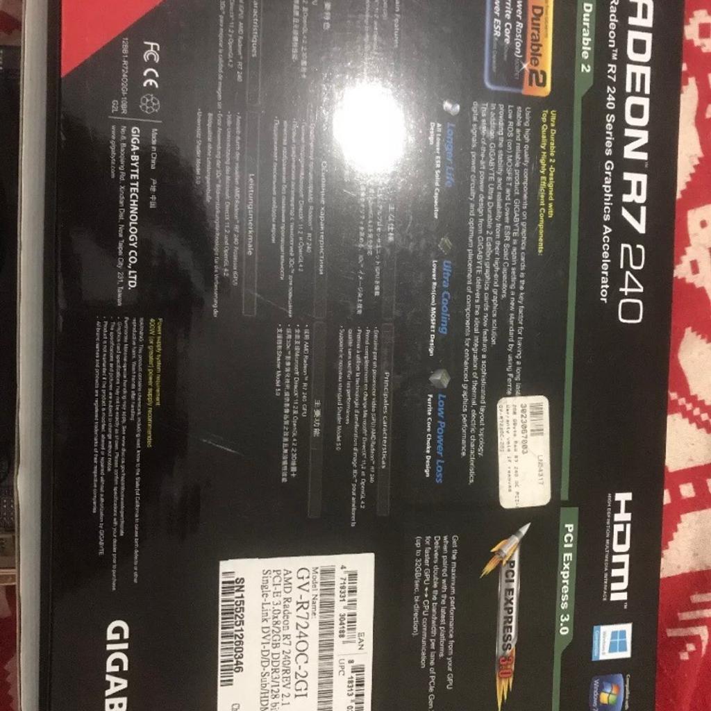AMD RADEON R7 2gb GRAPHICS CARD BOXED in WA7 Hill für 35,00 £ zum ...
