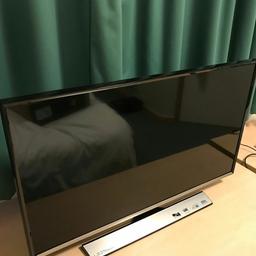 The TV is immaculate in condition...it comes in a box with wall mount.