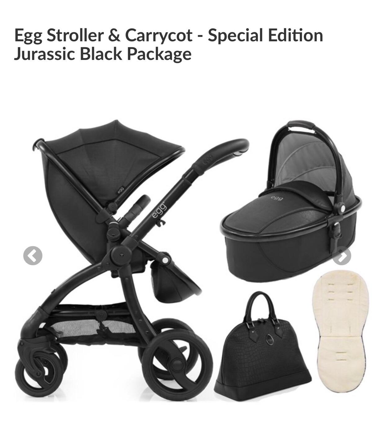 Egg jurassic black carrycot hot sale
