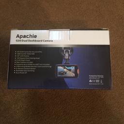 Apachie g30 dual dashboard camera                            Brand new in a box never opened
