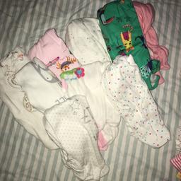 Baby grows mixed colours including all pink

Newborn and first size 

£5