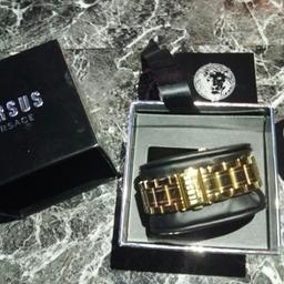 Womens Versace watch. Like brand new but the watch has 2 links removed (links will given to purchaser)