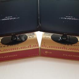 1920 x 1080 Widescreen 

Both monitors are in excellent working condition and have only ever been used at home since new.

Includes 2x power cables & 2x D sub cables both boxes and packaging included.

Collection from BB1 Or Can be posted for an additional fee.