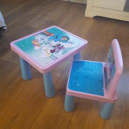 Toddler table and one chair. Excellent condition. Collection b44