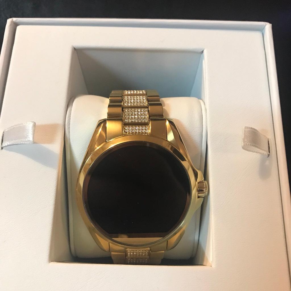 Michael kors access touch screen gold bradshaw smartwatch outlet mkt5002