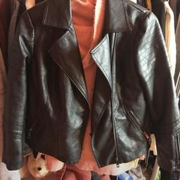 Wallis/Debenhams faux leather jacket size 16. Only worn a few times a couple of inside buttons missing apart from that brill condition. Selling as it doesn’t suit me!

Please have a look at my other items. To collect Doncaster.