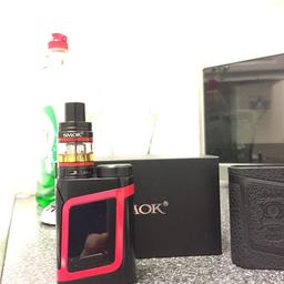 Smok al85 for sale in very good condition, as it’s been kept in a case since new. Works perfectly. Comes with battery and tank. Just fitted brand new coil. No juice been in as yet. Ready to vape.