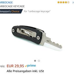 Nie mehr einen unaufgeräumten Schlüsselbund mit dem coolen Keyholder aus Carbon. Neu und unbenutzt mit allen nötigen Schrauben in verschiedenen Längen (je nach Anzahl an Schlüsseln). Versand gegen Aufpreis möglich!