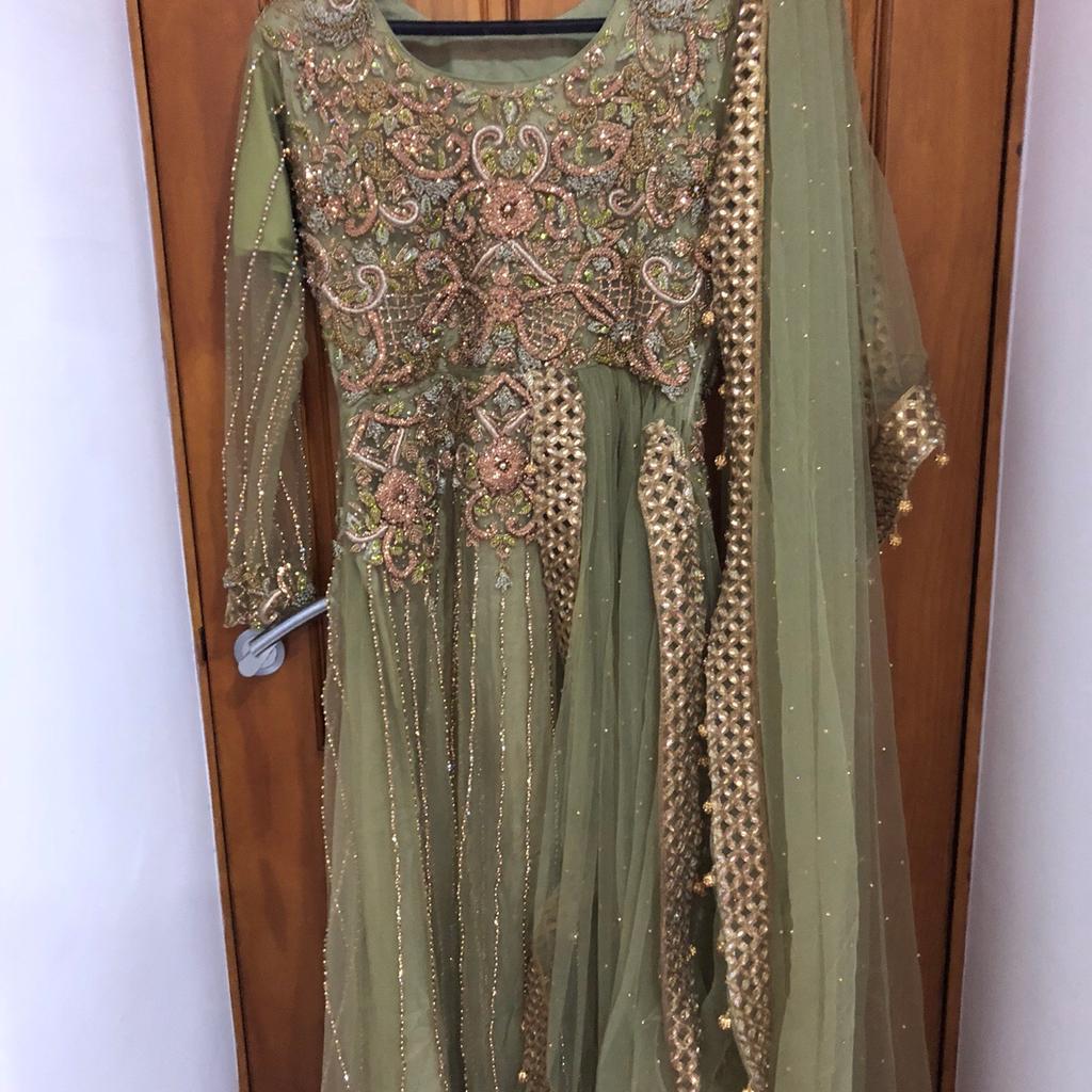 white christmas dresses Designer Gown Georgette Blue Lucknowi Work Gown  Kajols