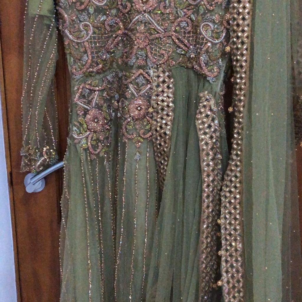 Golu designer maxi dress Asian wedding wear10 in BD5 Bradford for 200.00 for  sale | Shpock