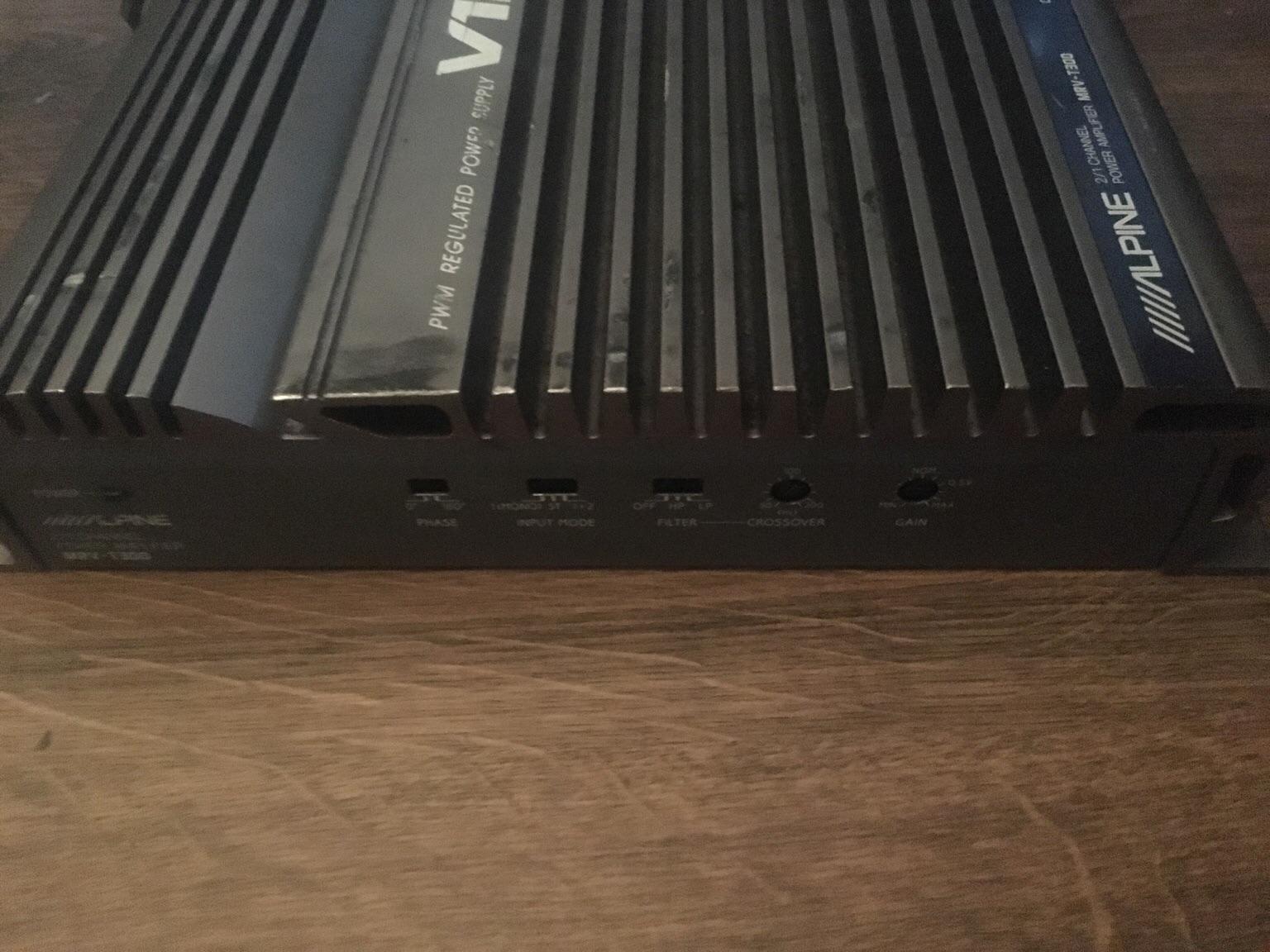 Alpine Car amplifier V12 2/1 Channel MRVT300 in B23 Birmingham for £5.