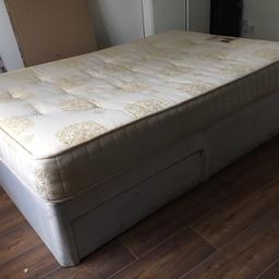 Semi double base (4ft 6) with two drawers and semi firm mattress

We need to have this gone by this weekend and our earlier buyer is awol so I'm resisting this so someone can pick this up ideally today or on Saturday

Serious offers only please

Please see photos in my other advert

Thanks