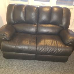 Black 2 seater sofa
Recliner
Great condition