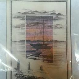 Cross stitch  complete pattern and threads new free to anyone who would like to pick it up