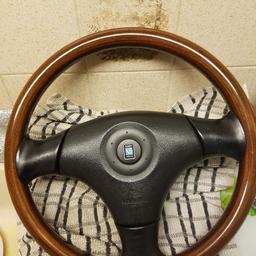 MAZDA MX5 NARDI WOODEN STEERING WHEEL COMPLETE WITH AIRBAG
SUPERB CONDITION AND A MUST HAVE ITEM FOR MX5 ENTHUSIAST