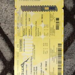 Biglietto concerto Metallica Worldwired tour Casalecchio di Reno Bologna del 14/02/2018