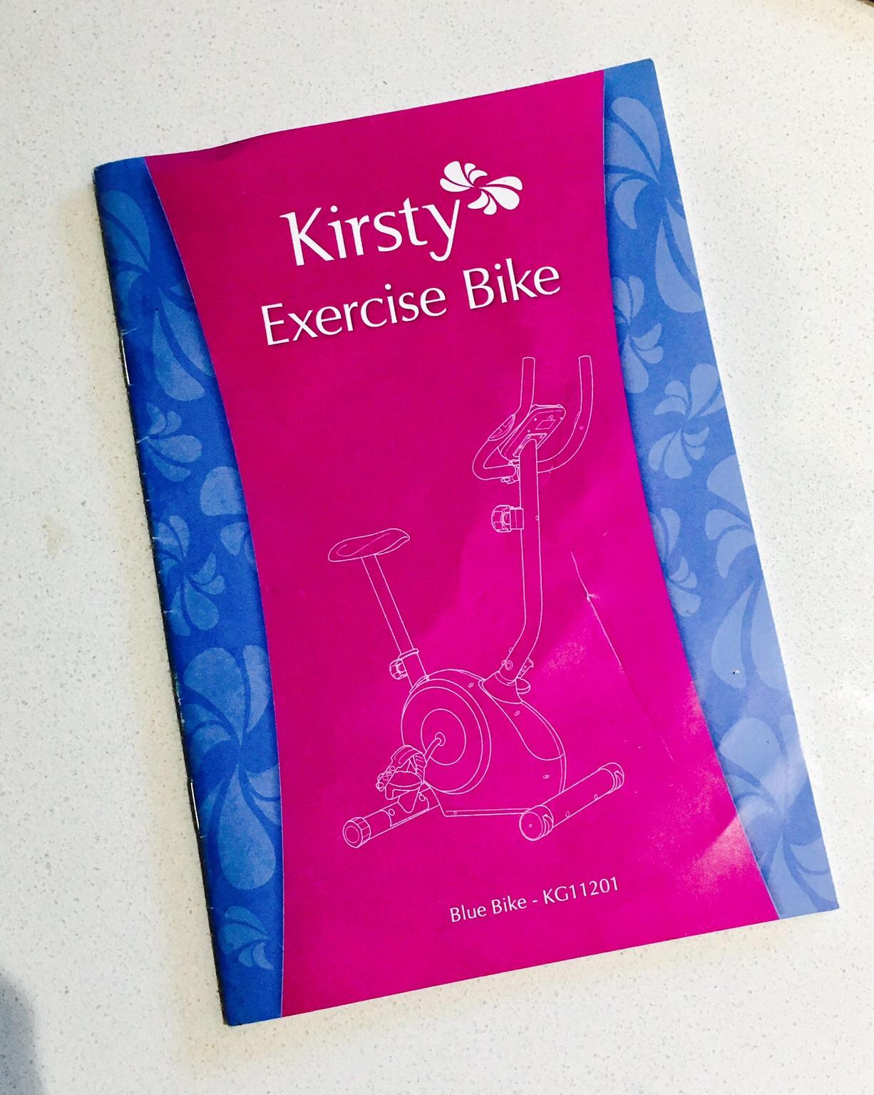 Kirsty exercise 2025 bike manual