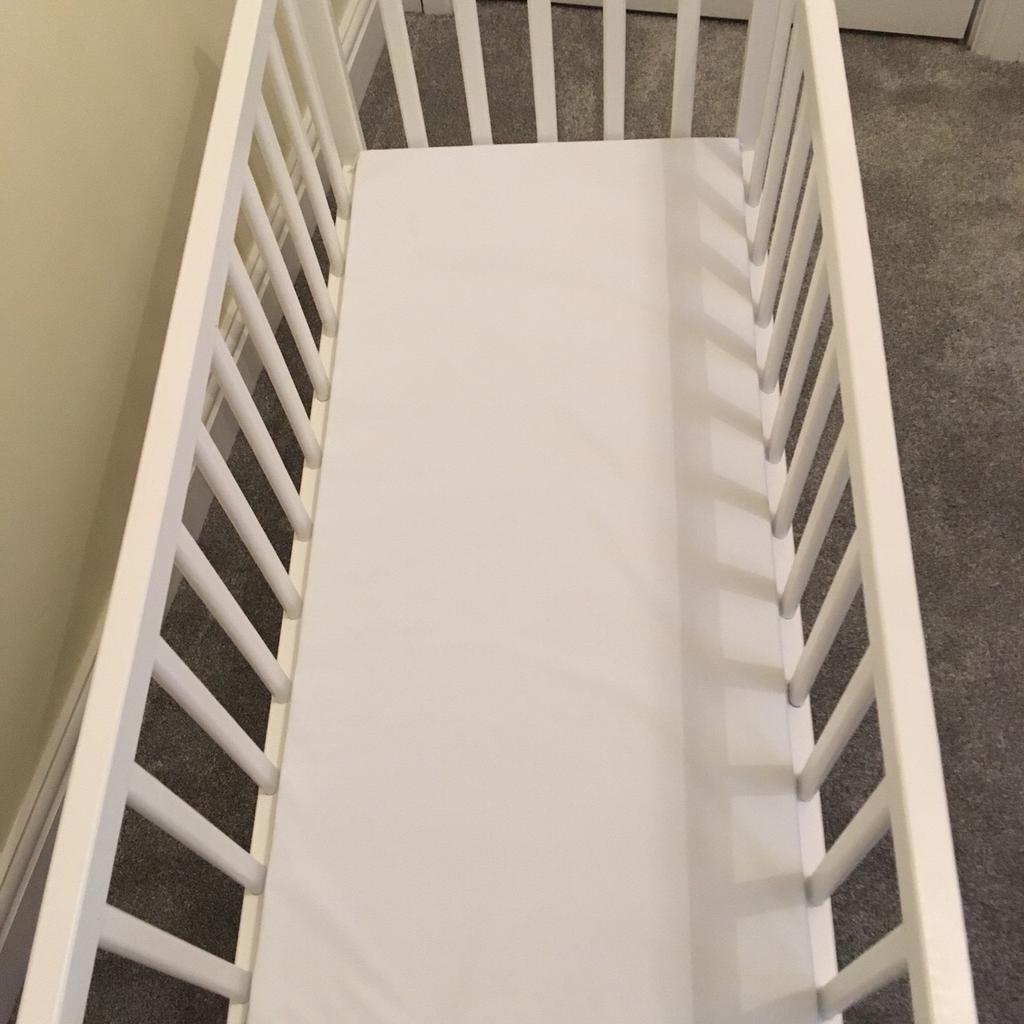 Kiddicare Dream Crib White Mattress in M27 Salford for 25.00