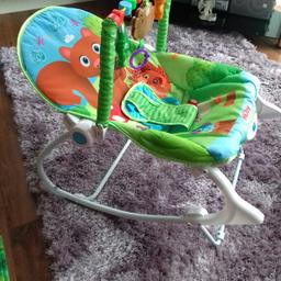 Nuby baby seat
Rock function
Lie back without rock
Vibrate function
Like new barley used due to other equipment