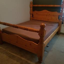 Kingsize wooden bedframe excellent condition.. downsizing room having to sell.