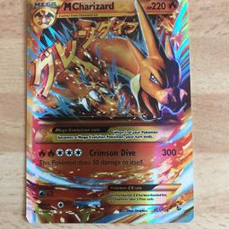 Hiermit verkaufe ich die Pokémon Karte Charizard EX. Es handelt sich um eine Englische Karte im Tadellosen Zustand. 
Preis für Abholung. Lieferung per Brief + 0,70€ Porto.