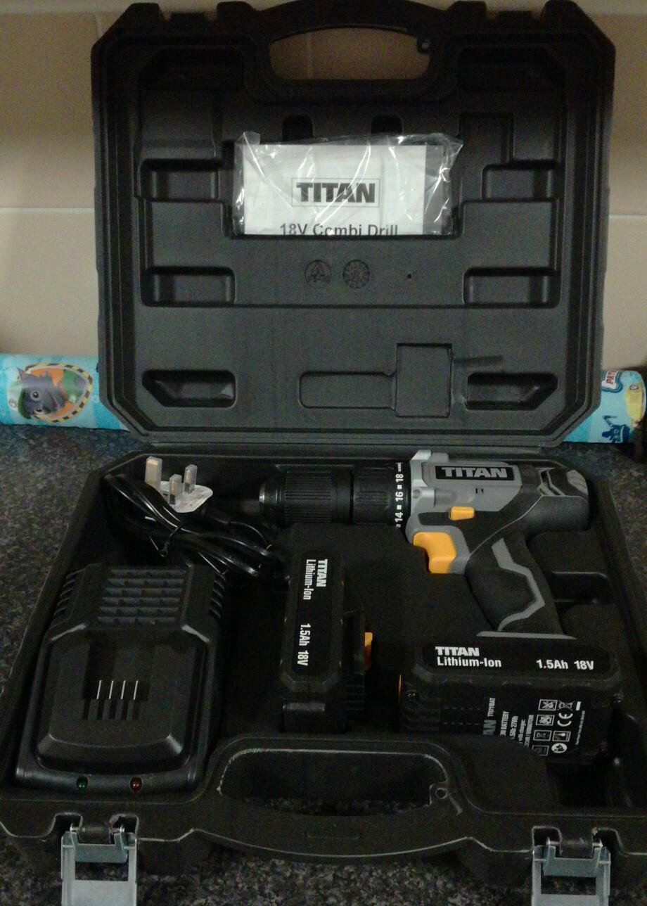 Titan 18v combi discount drill