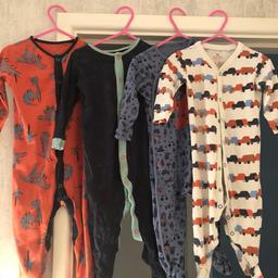 Great condition.  Four lovely sleep suits rompers from next