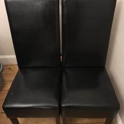 Collection only - quick sale required! Needs to be gone by Saturday 3rd Feb!

7 faux leather dining chairs.

In good condition - however a few have small holes.