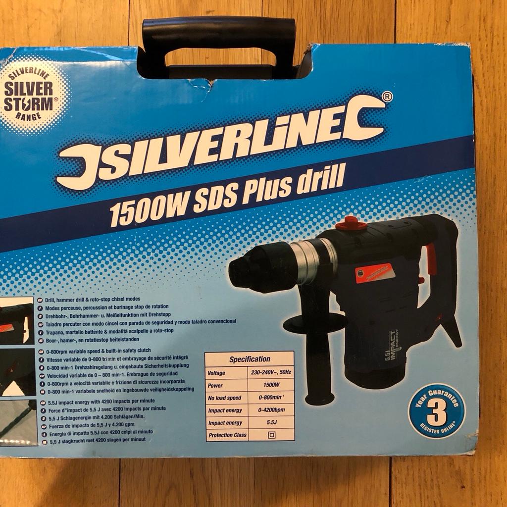 Silverline 1500w discount sds plus drill