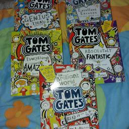 5 Tom Gates books. Excellent condition.  Collection NG8