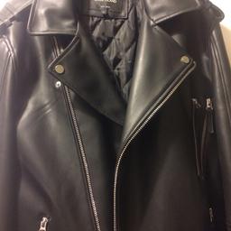 Mens river island leather jacket brand new never worn size large