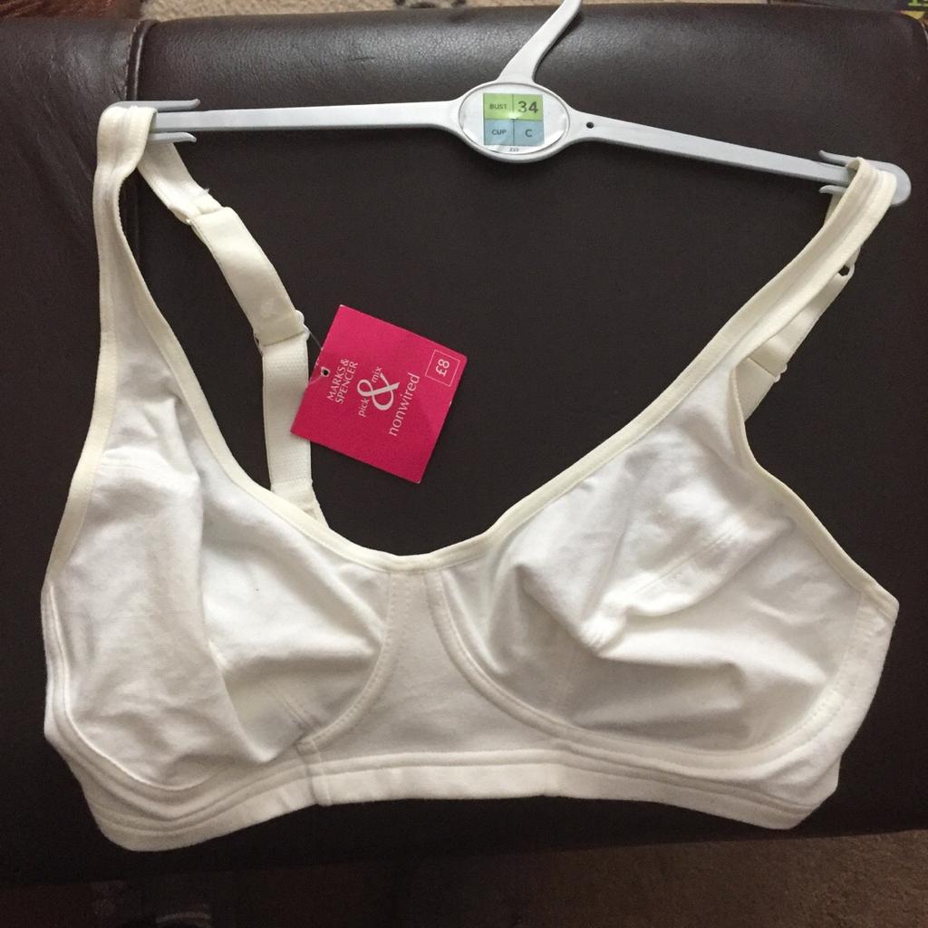 34C nonwired bra, new but does has a mark on the back which is shown in last picture