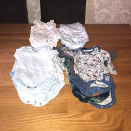 Bundle of 20 Vests - up to 3 Months. Vests are from Next and Sainsburys. Smoke and Pet free home.