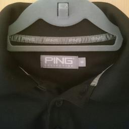 Black Ping polo shirt worn once, so immaculate condition. £12 ono.