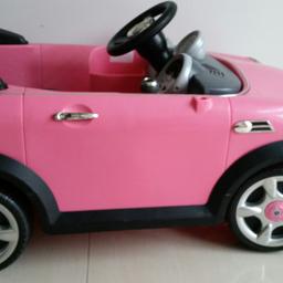 Hi im selling my daughter electric car. As seen. Works fine. Has charger. Just missing some stickers and front screen.