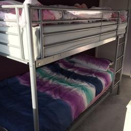 Very good condition and clean metal bunk bed frame mattresses not included! Open to a nearest offer