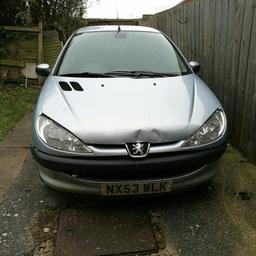 Selling Peugeot 206 hdi, tested till 19th of September 2018 starts and drive fine, dent in front as seen in pics bonnet does open and close looks worse than what it is .101k in clock £250 ovno need gone as need the space silly offers will be ignored thanks