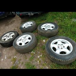 Tyres and alloys in good condition. Got 5