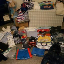 Mothercare, gap, next. Swimsuits, vests, sleepsuits, jeans, shoes too many to list.