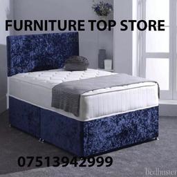 Divan Set In Crushed Velvet Or Chenille With Memory Orthopaedic Mattress And Headboard All sizes

MADE IN Great Britain 🇬🇧

👌Single Bed and mattress £150👌

👌Double Bed And mattress £180👌

👌King size Bed and Mattress £210👌

👌Super King Bed and mattress £270👌

We also sell top quality divan beds and mattresses

STORAGE
£15 each side drawers
£30 jumbo food end draws
£60 ottoman storage box
PAY CASH ON DELIVERY 🚚

UK DELIVERY to your front door 🏠