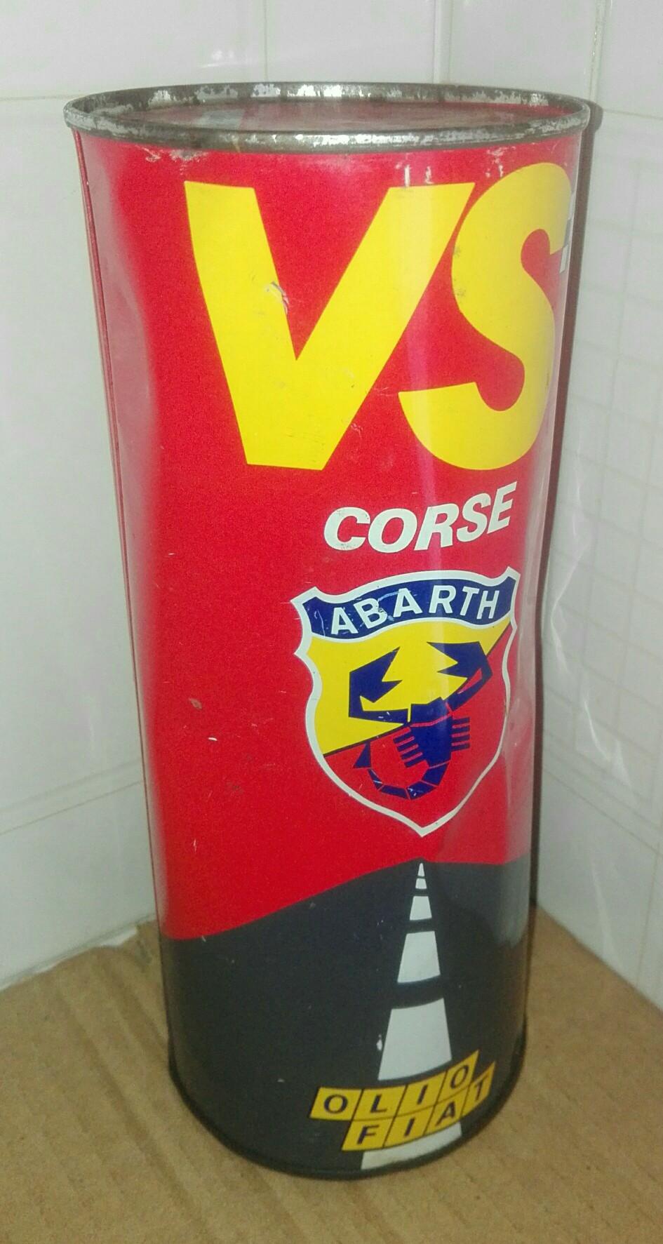 Latta Vuota Souvenir Pubblicitaria VS Corse Abarth Motori Olio