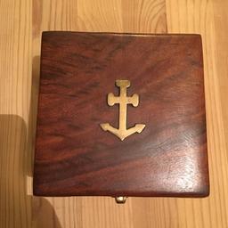 Very decorative ships compass 
Mounted in a beautiful box
£35 Ono 
Can post at cost