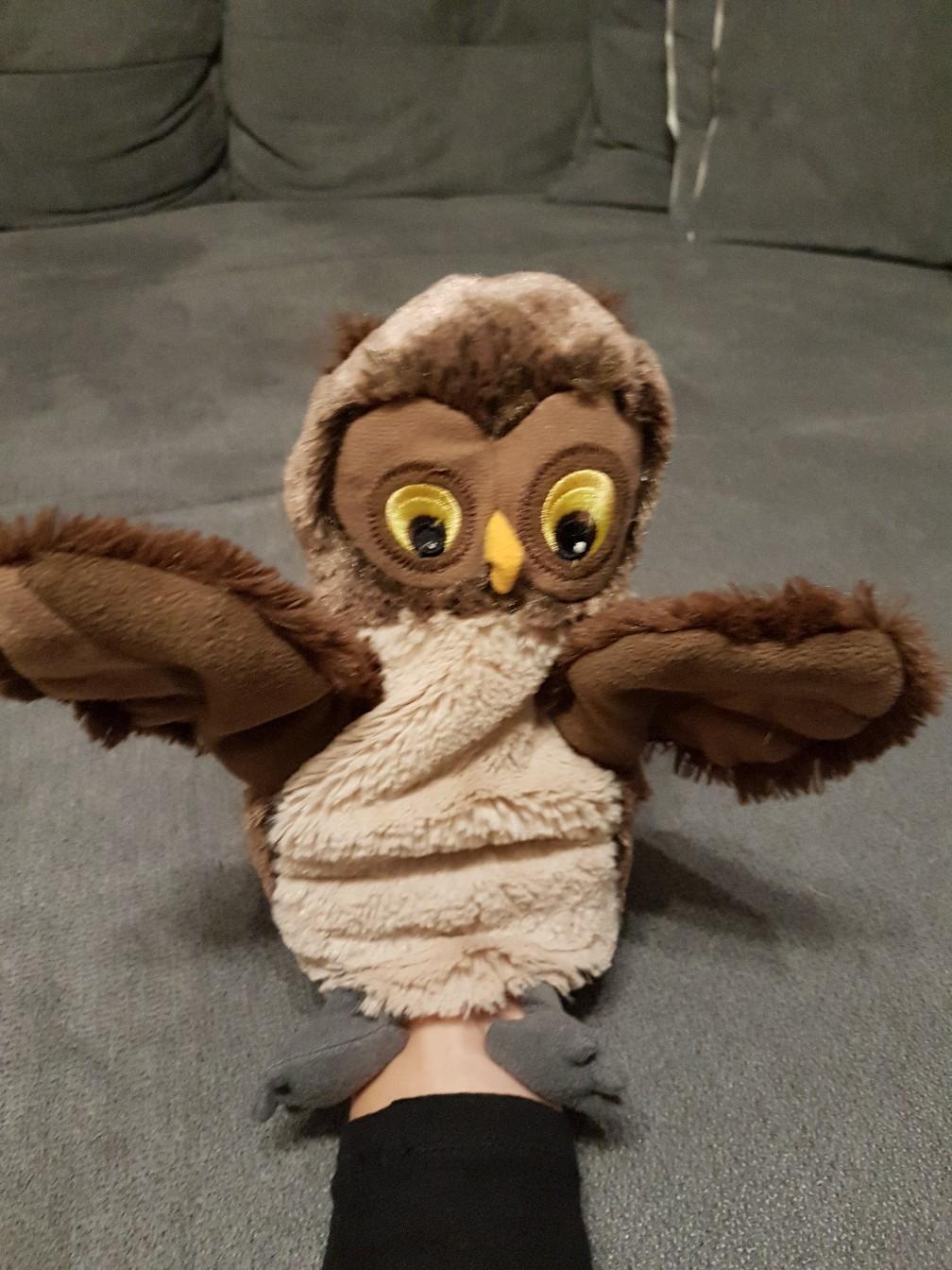 EJog Pup Singende Eule Kuscheltier - Interaktives Plüschtier Mit Nachsprechfunktion