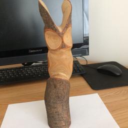 Lovely hand carved wooden own, in excellent undamaged condition and a great collector’s piece. Signed by the artist. £2, can deliver locally or post.