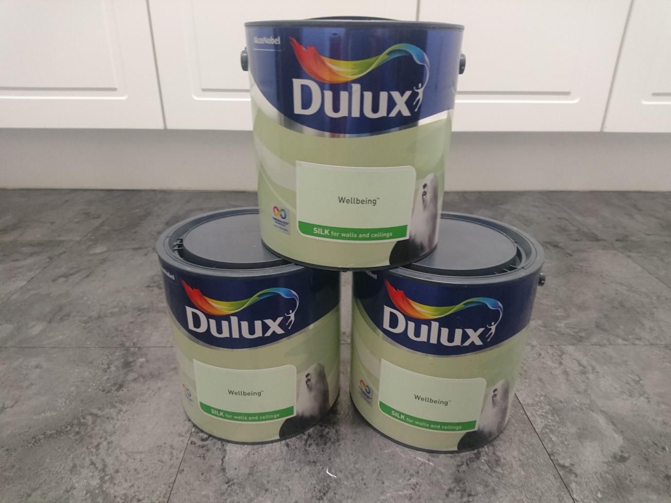 Dulux Silk Emulsion Paint Wellbeing 2.5L x3 in M22 Manchester for £30.
