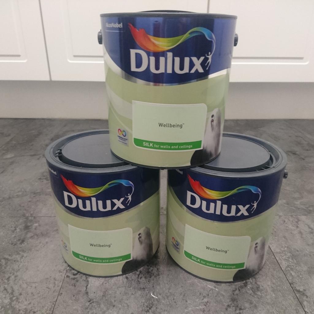 Dulux Silk Emulsion Paint Wellbeing 2.5L x3 in M22 Manchester for £30.