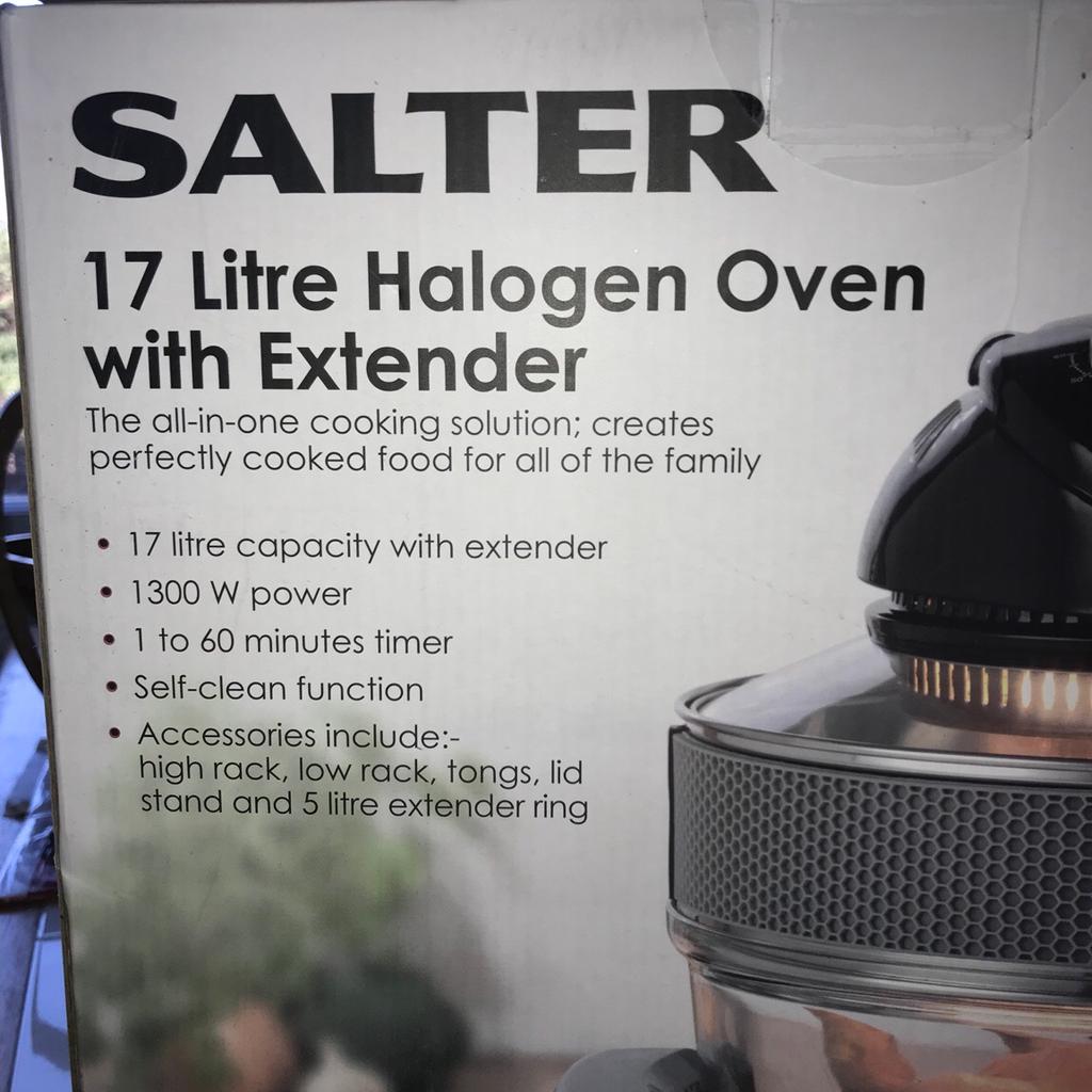 salter 17l halogen oven with extender