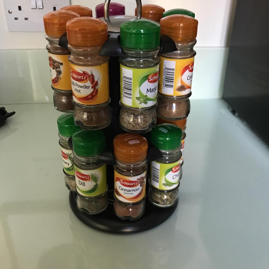 Rotating spice rack (Schwartz spices) in E1 Hamlets for £8.00 for sale Shpock
